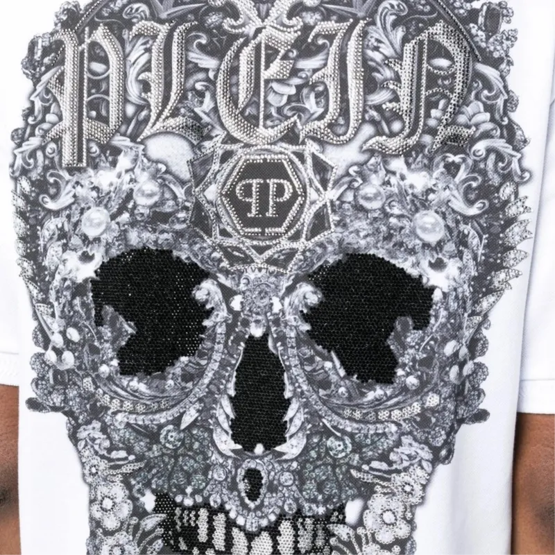 PHILIPP PLEIN Skull print Polo Shirt-4