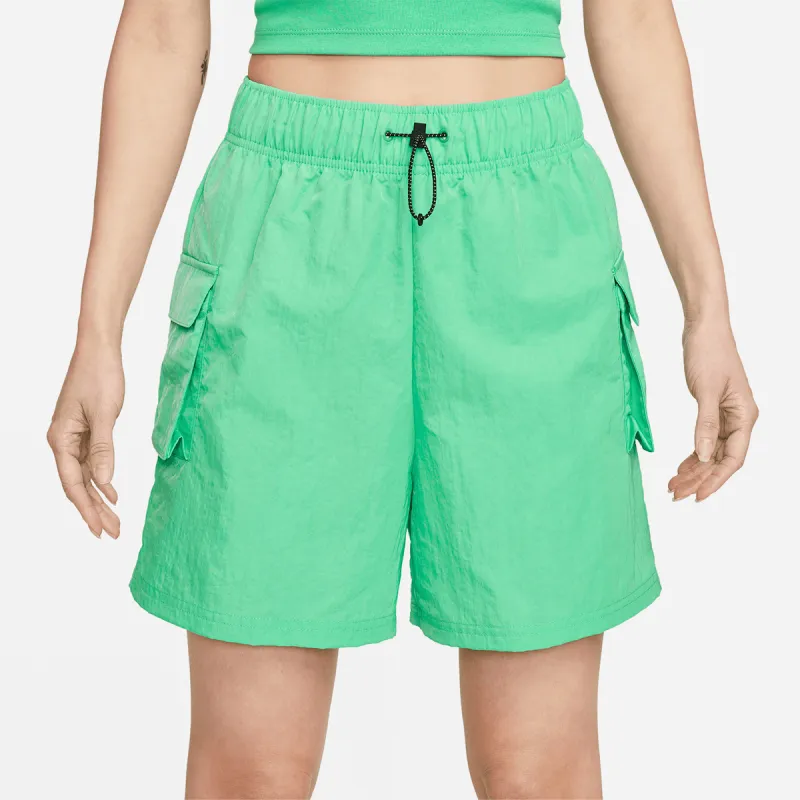 Nike Casual Shorts Women's Green Yellow-2