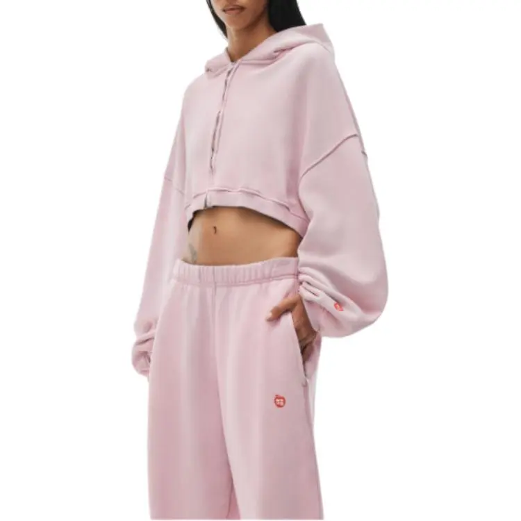 Alexander Wang Knitted Sports Pants Women's Pink-4