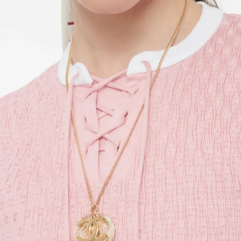 CHANEL FW24 T-Shirt Women's Light Pink-4