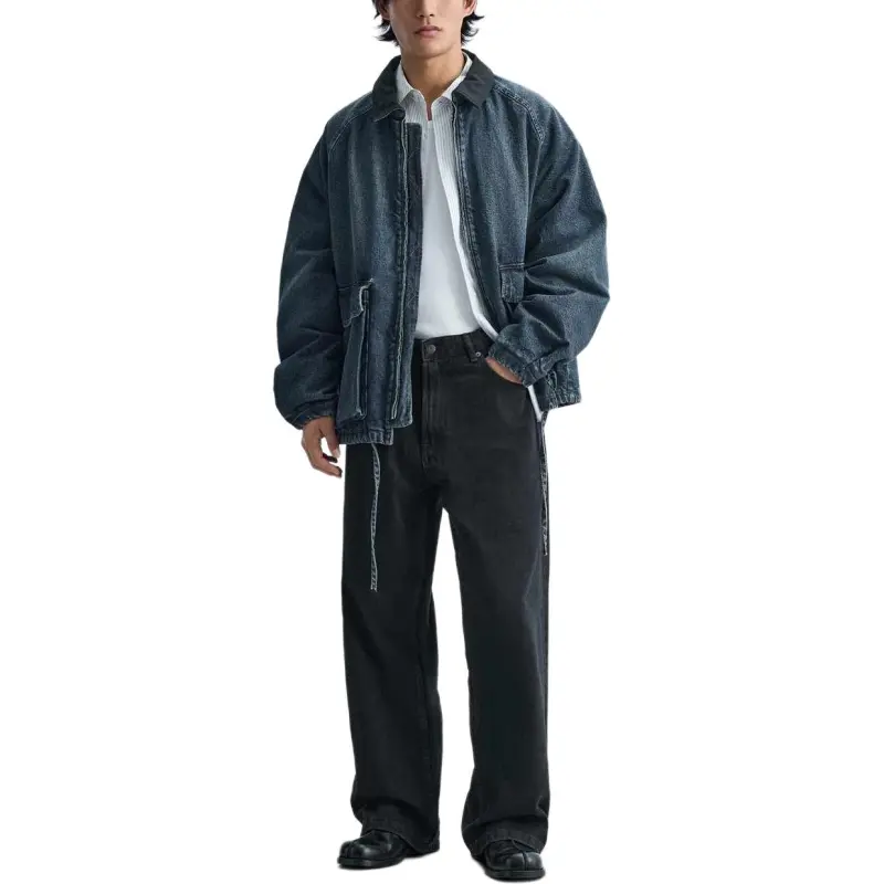 ZARA Denim Jackets Men Blue-2
