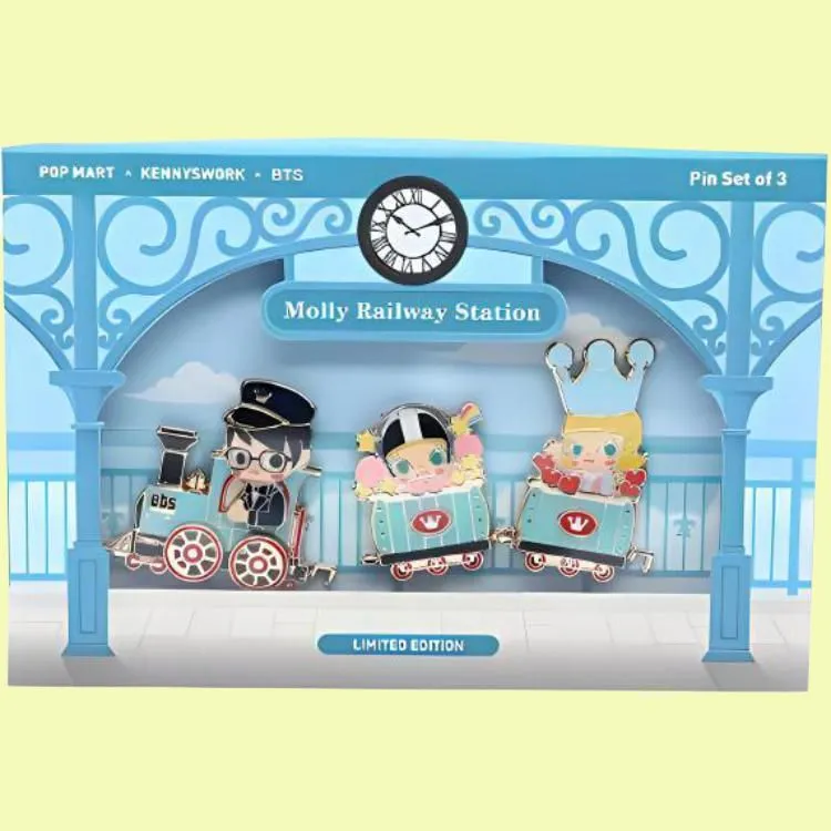 POP MART Molly BTS Train Badges-2