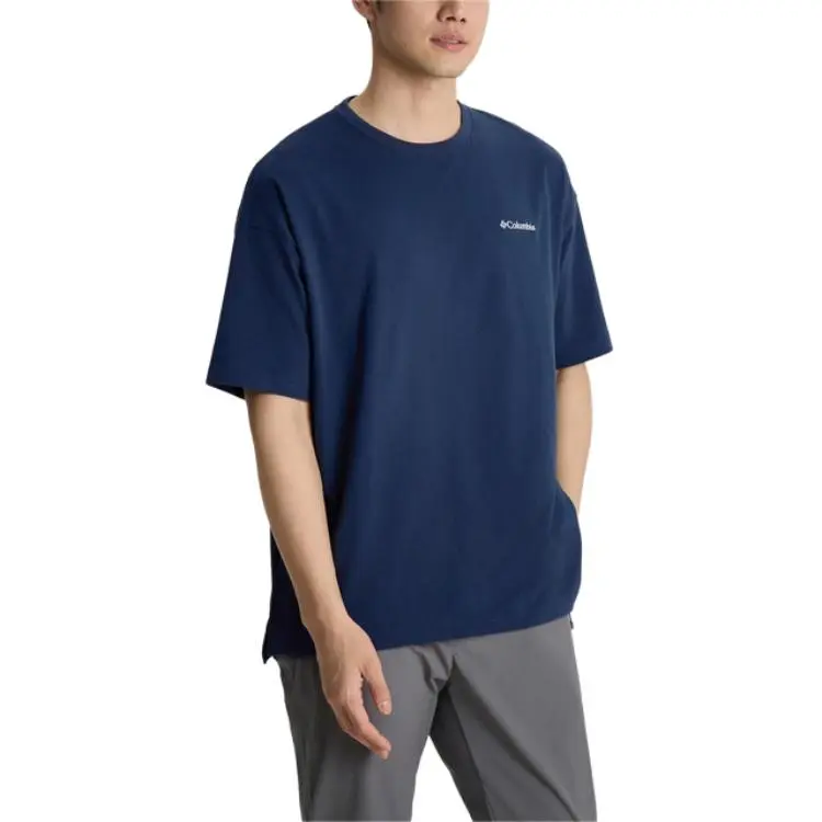 Columbia T Shirts Men Blue 464-5