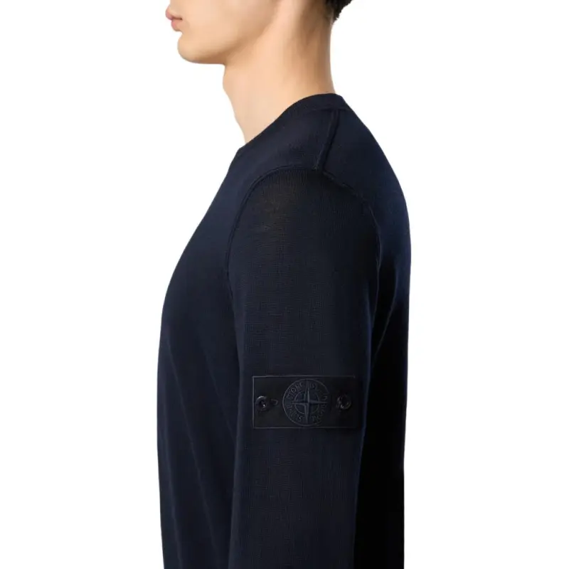 STONE ISLAND Logo Patch Crewneck Jumper-4