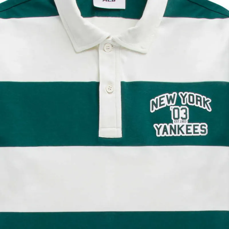 MLB MLB Preppy Style Collection New York Yankees Polo Shirt Unisex Dark Green-4
