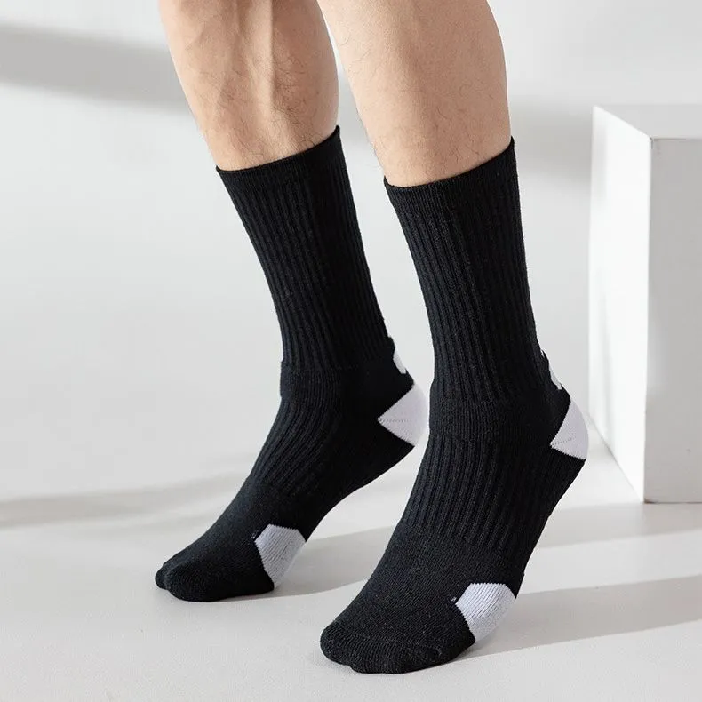 Brute Rabbit Basketball Socks Men's 1 Pack Black White-4