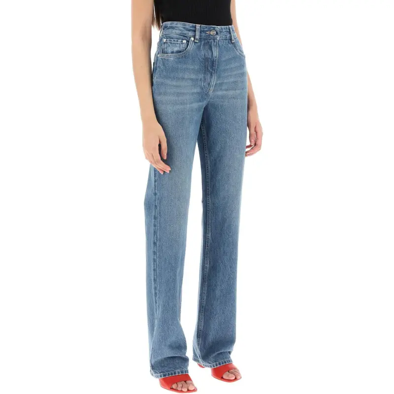 Ferragamo Logo Patch Straight-Leg Jeans-3