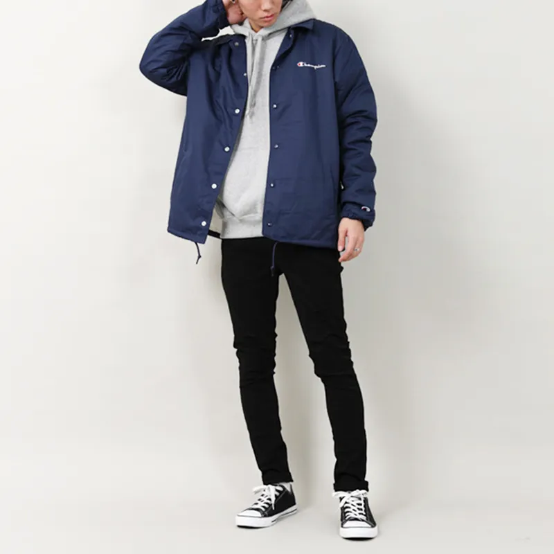 Champion FW21 Velvet feel Coat Japan Version Winter Unisex Dark Blue-1