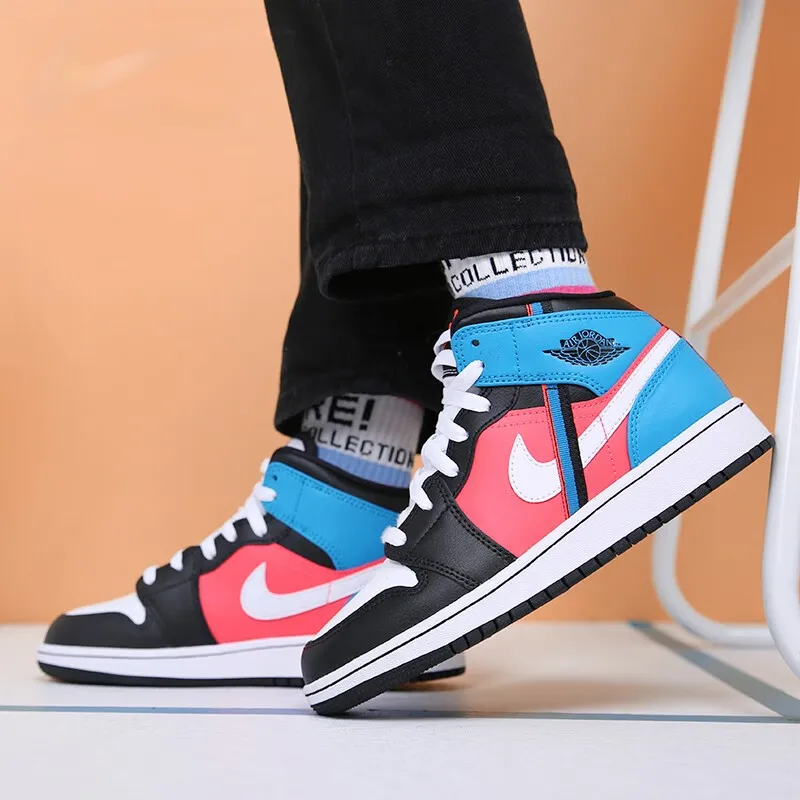 Jordan 1 Mid Tri Color Ribbons GS-1