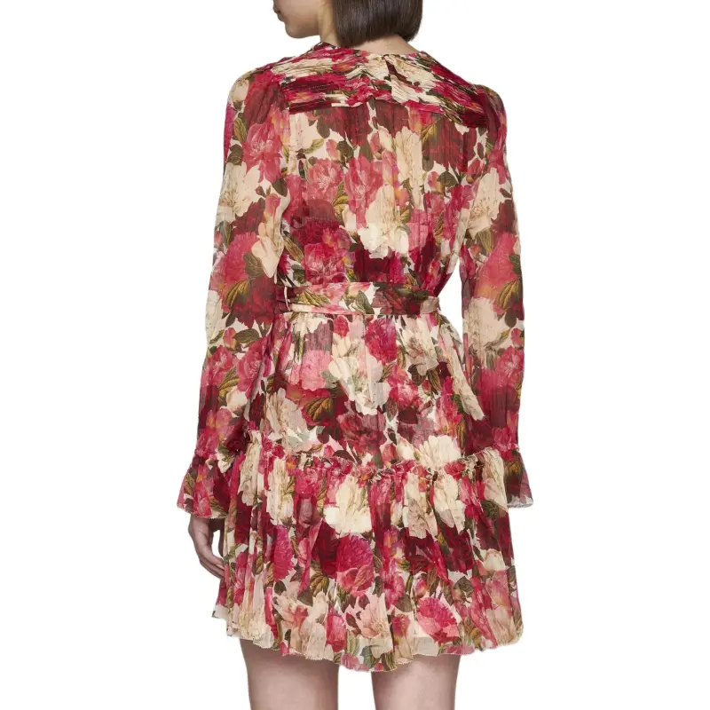 Zimmermann Short Sleeved Dresses Women's Red-2