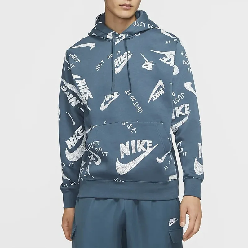 Nike Sweatshirts Men Gray Green-2