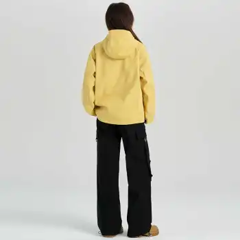 YINLEI Waterproof And Windproof Windbreaker Jacket Women's Crystal Grapefruit