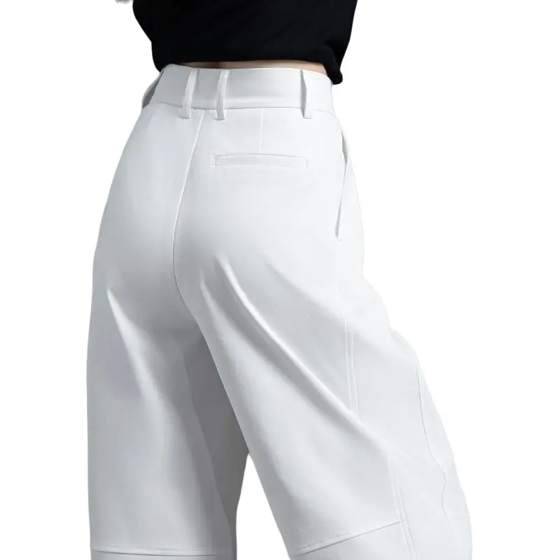 You Cow Me Pants Casual Pants Women's White-1