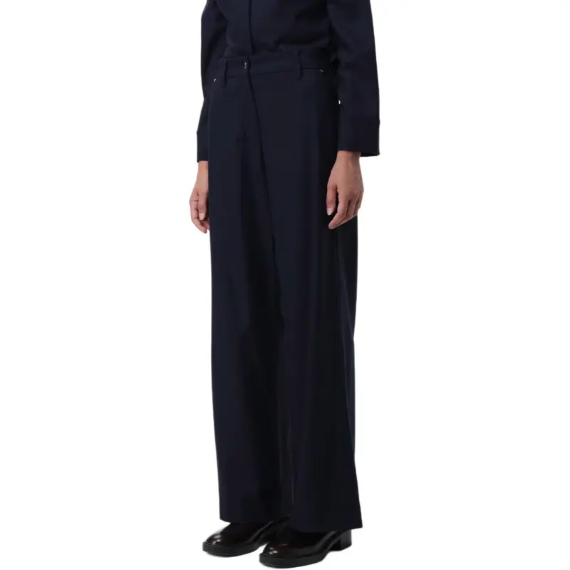 'S MAX MARA Button Detailed Straight Leg Trousers-6