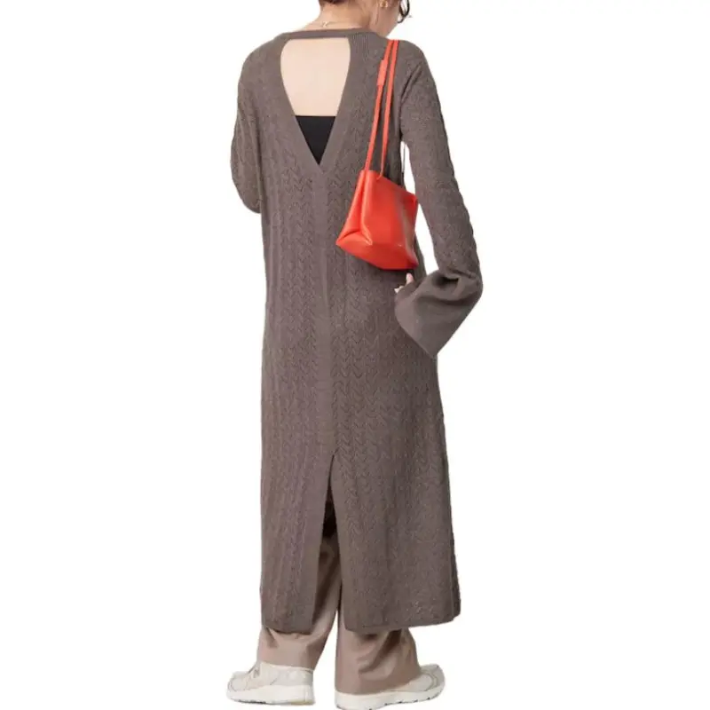 FREAK'S STORE Long Sleeved Dress Women's Charcoal Gray-1