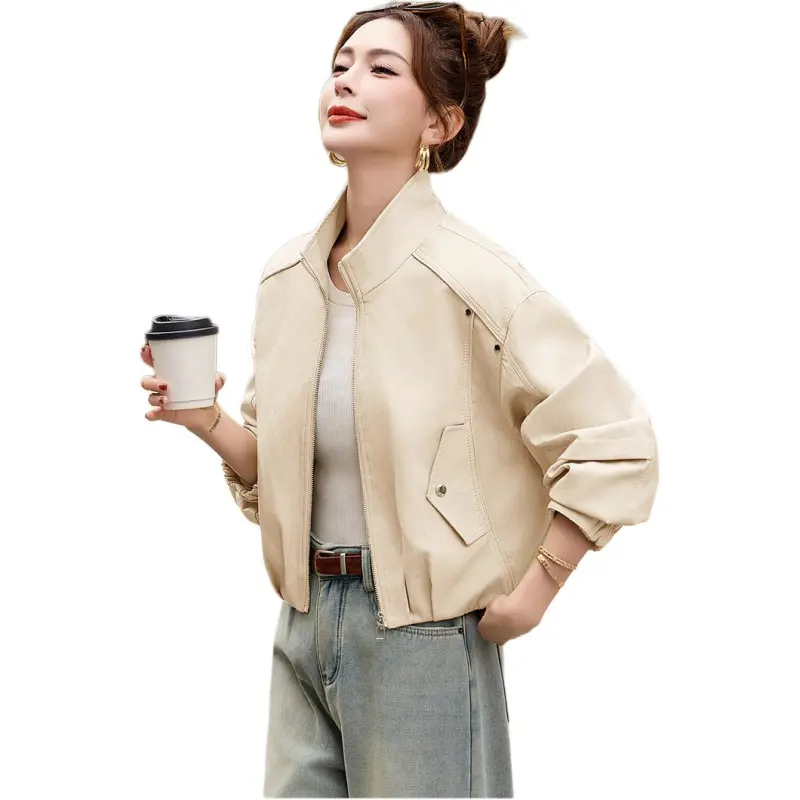 Fele.d Leather Jackets Women's-6