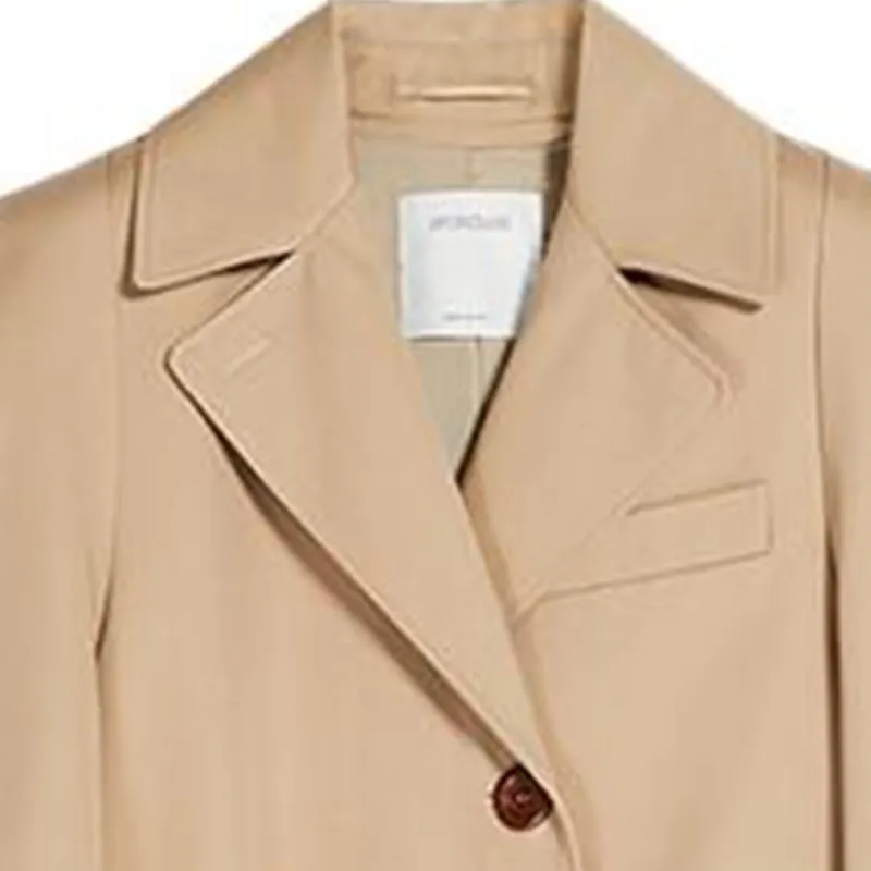 SportMax Trench Coats Women's Light Camel-4