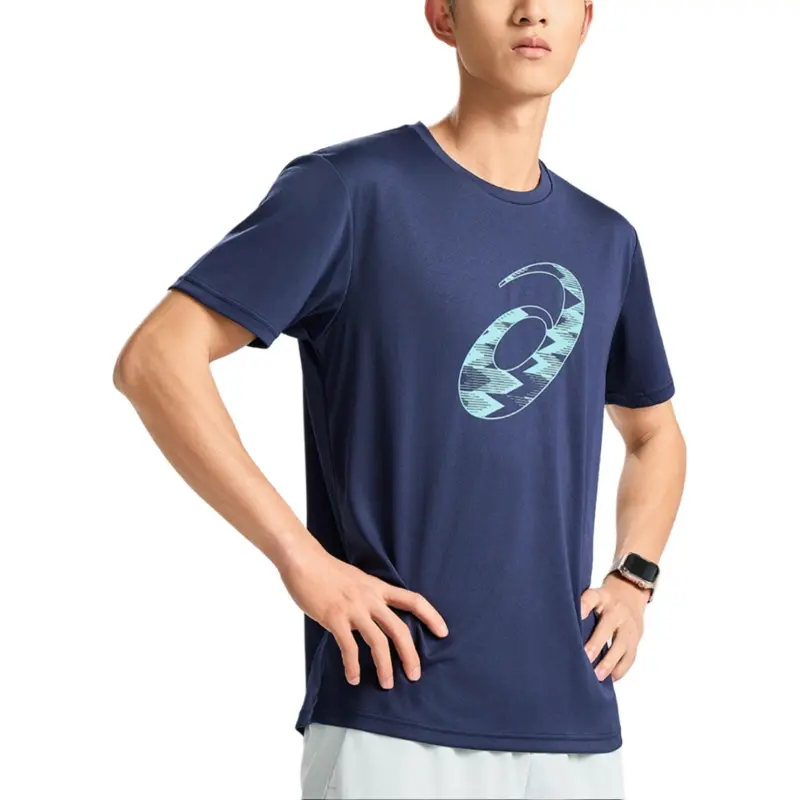 Asics T Shirts Men Dark Blue-2