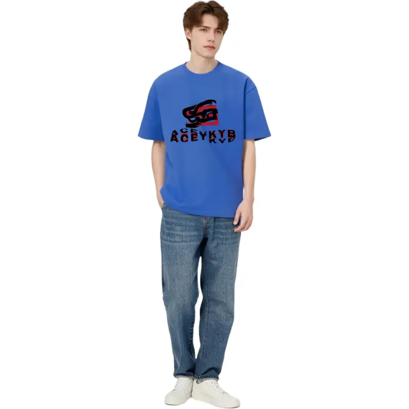 YK&YB T Shirts Unisex Royal Blue-2