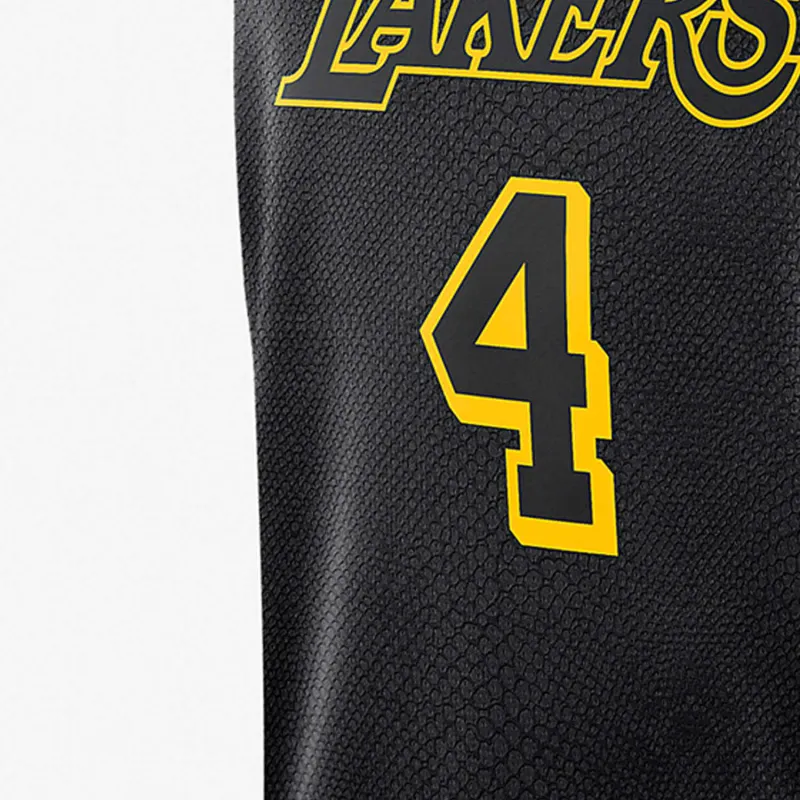Nike X NBA Basketball Jersey Men's Black Yellow-3