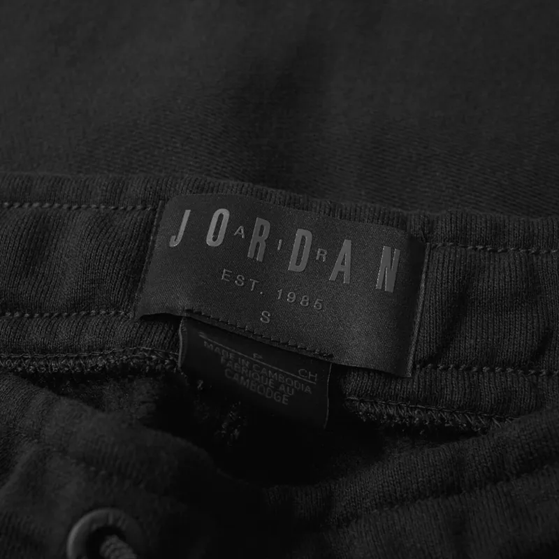 Jordan Wings Fleece Pant Knitted Sports Pants Men's Black-6