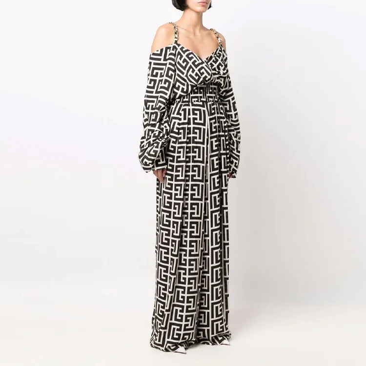 BALMAIN Long Sleeved Dress Women's Black-3