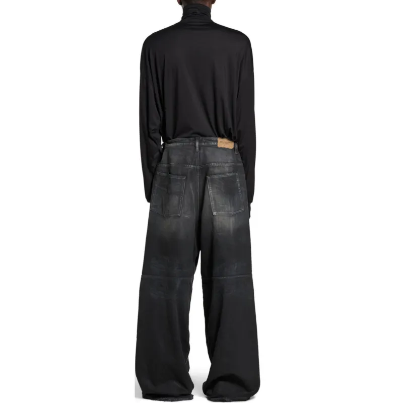 Balenciaga SS25 Jeans Regular Fit Men's Black-3