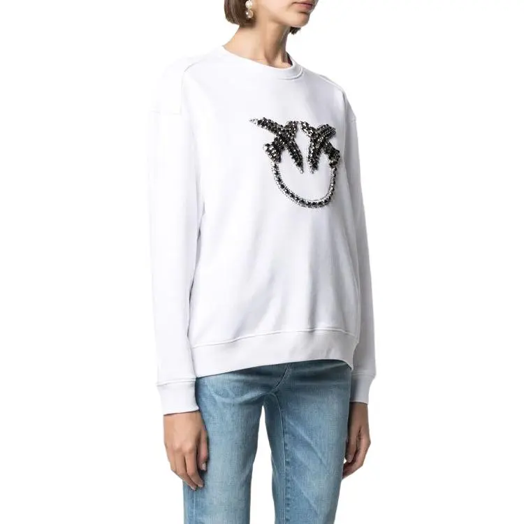PINKO Sweatshirts Unisex White-3