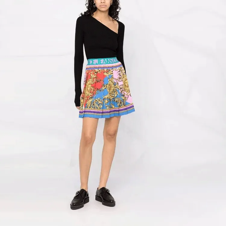 VERSACE JEANS COUTURE SS22 Cropped Skirt Multicolor-1