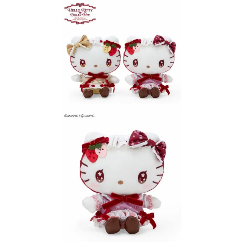 Sanrio Hello Kitty & Hello Miy Dolls Plush Doll 32cm Height-3