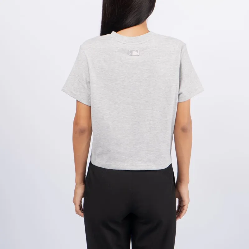 MLB New York Yankees T Shirts Women's Gray-3