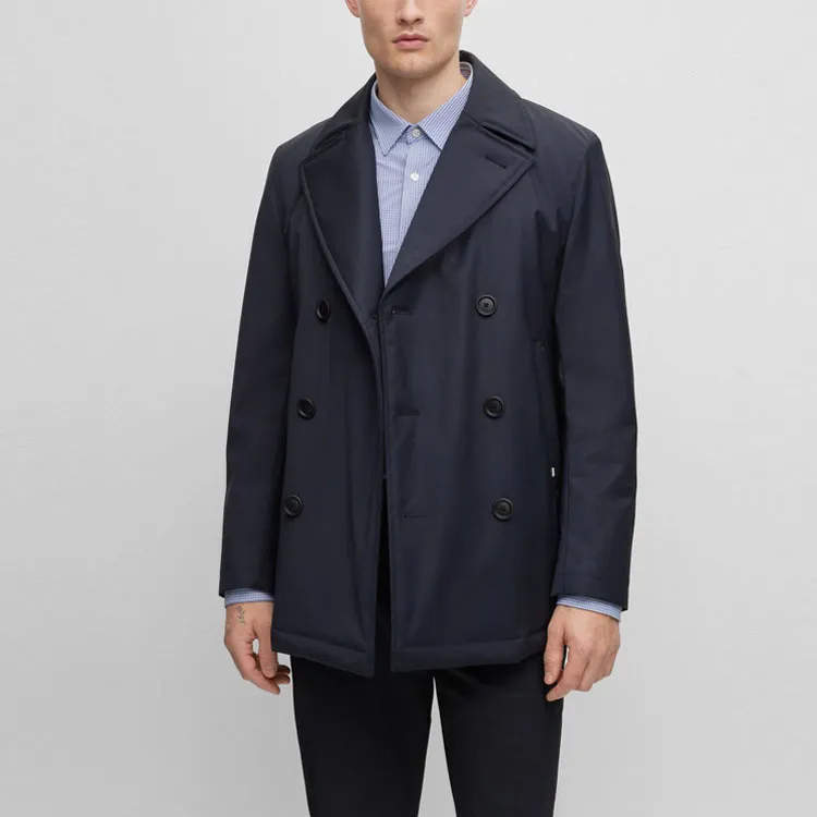HUGO BOSS Coats Men Dark Blue-2