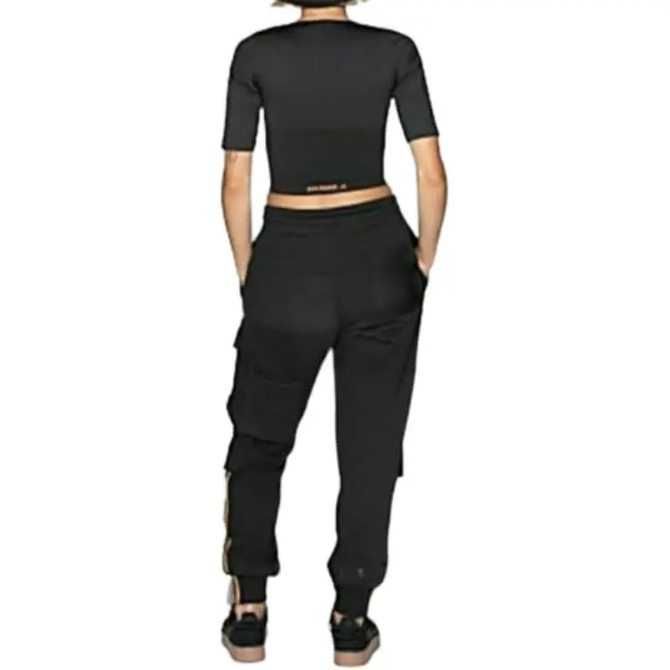 Adidas Ivy Park Circular Knit Crop Top Black-4
