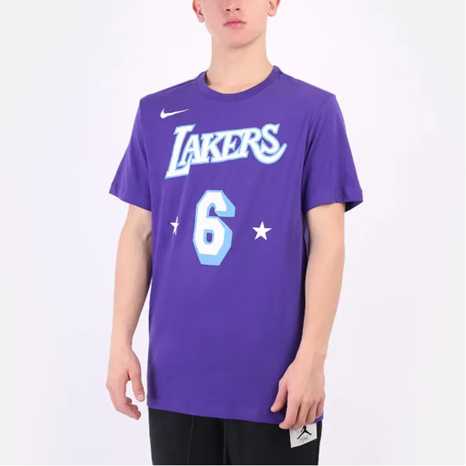 Nike T Shirts Men Los Angeles Lakers-1