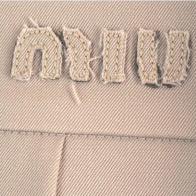 MIU MIU Pleated Gabardine Wool Skirt-6