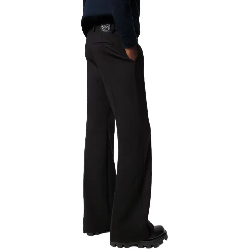 LOUIS VUITTON Flared Tailored Wool Pants Casual Pants Men's Black-4