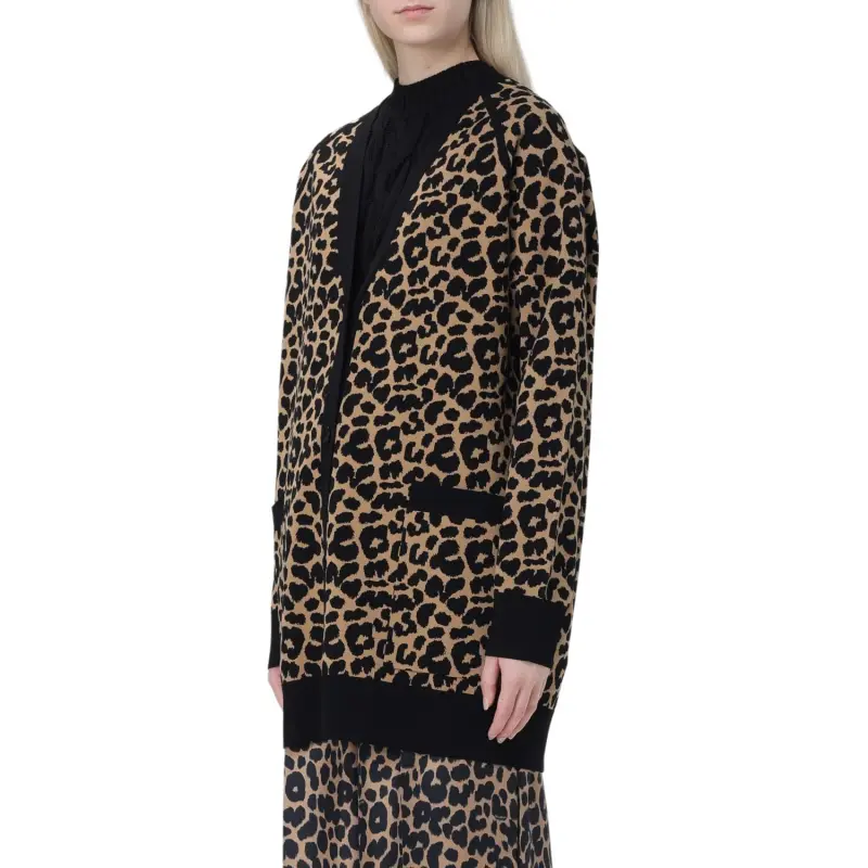 MaxMara Leopard Patterned V Neck Cardigan-4