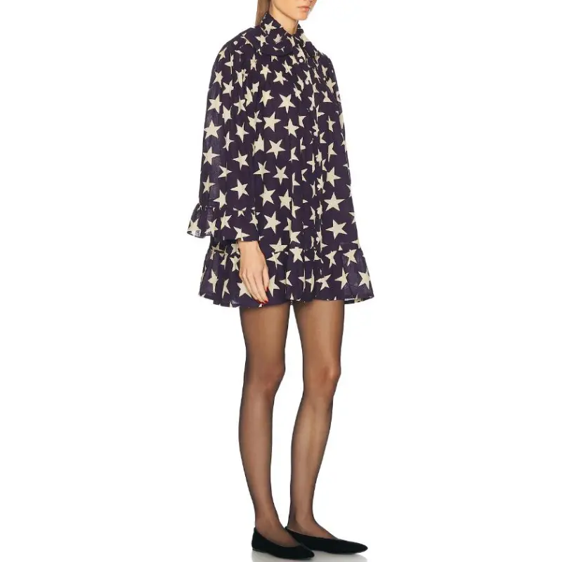 BODE Long-Sleeved Dresses Women's Marine Blue-2