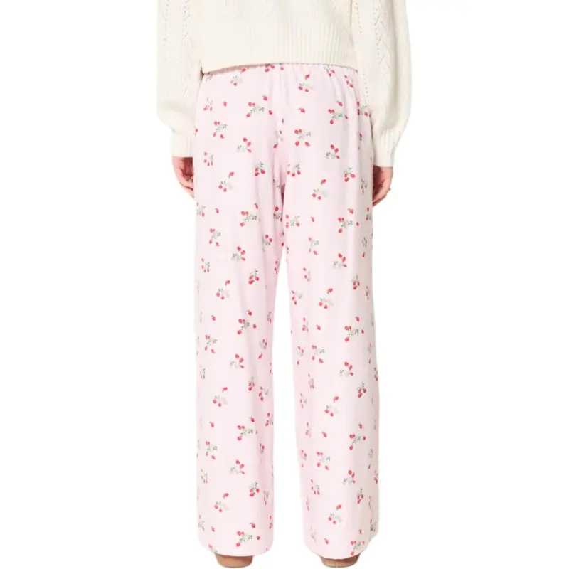 Hollister Pajama Pants Women's Light Pink-2