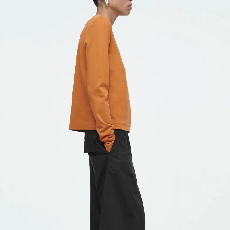 COS Regular T Shirt Women's Orange-1