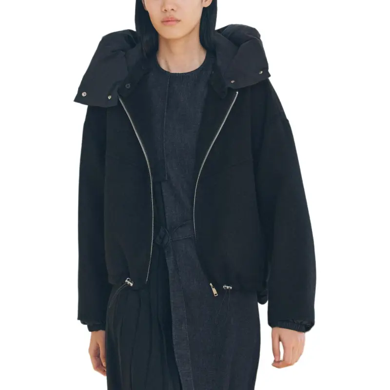 ZARA ZW Series Jackets Coats Women's Black-4
