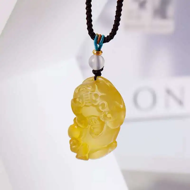JUNWEN Chalcedony Necklaces Unisex-7