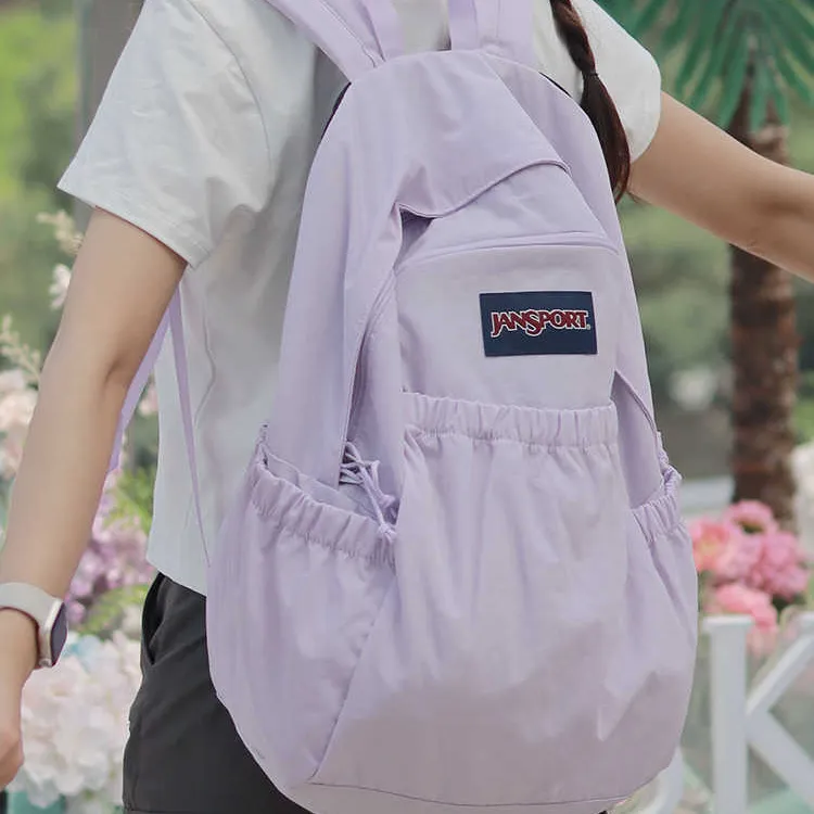 JanSport Nylon Backpack Medium Size Unisex Twilight Mountain Purple-3