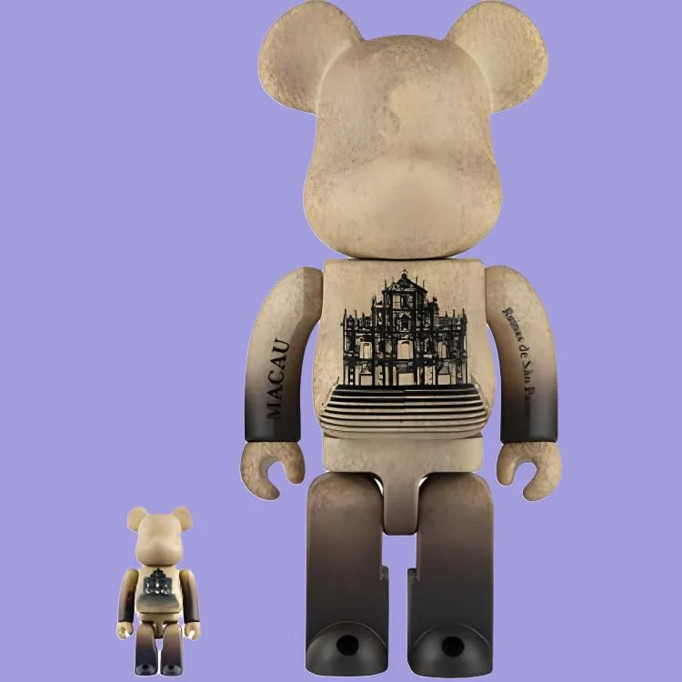 Bearbrick X Ruins Of Saint Paul's Brown-4