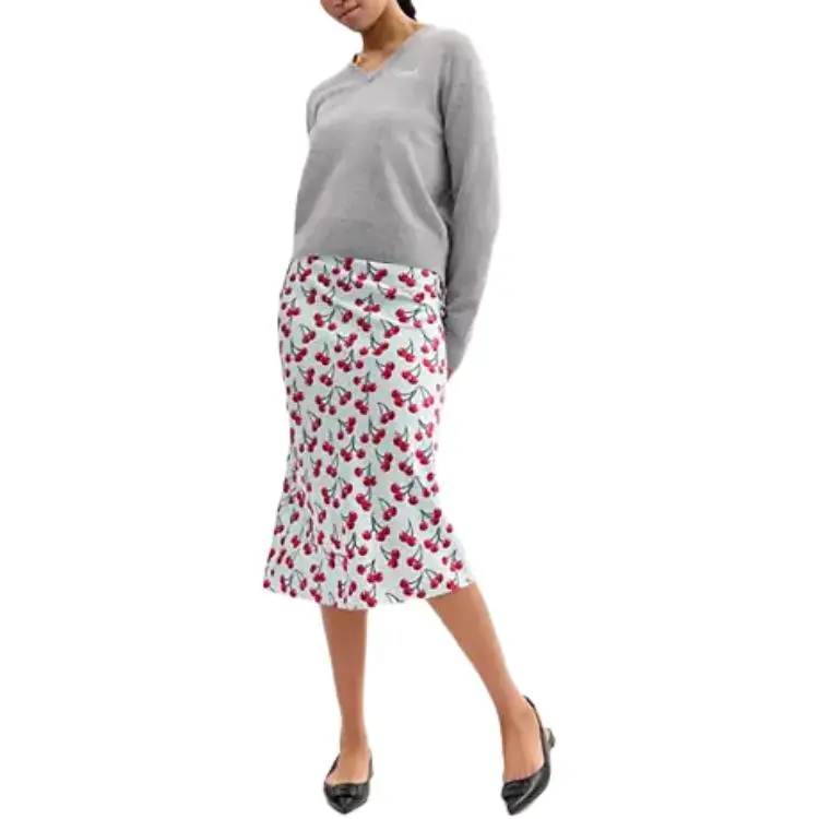 COACH Casual Long Skirt Women's White-5