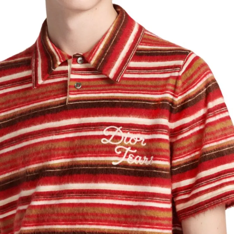 DIOR X Denim Tears Polo Mohair Knit Shirt-5
