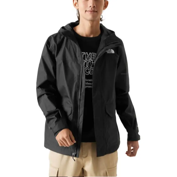 THE NORTH FACE City Outdoor Collection Waterproof And Windproof Windbreaker Jacket Men's Black-4