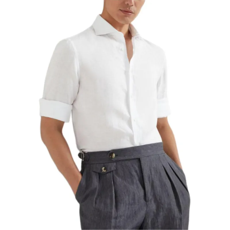 Brunello Cucinelli Buttoned Long Sleeved Shirt-4