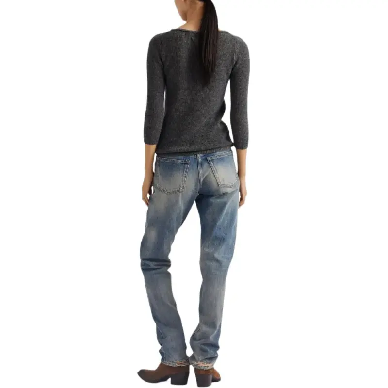 PRADA SS25 Cashmere Sweater Women's Gray-2