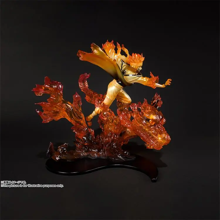 BANDAI Naruto Uzumaki Figuarts ZERO Naruto Ninetales The Nine Tailed Fox Reissued Version Scale Figures 21cm-2